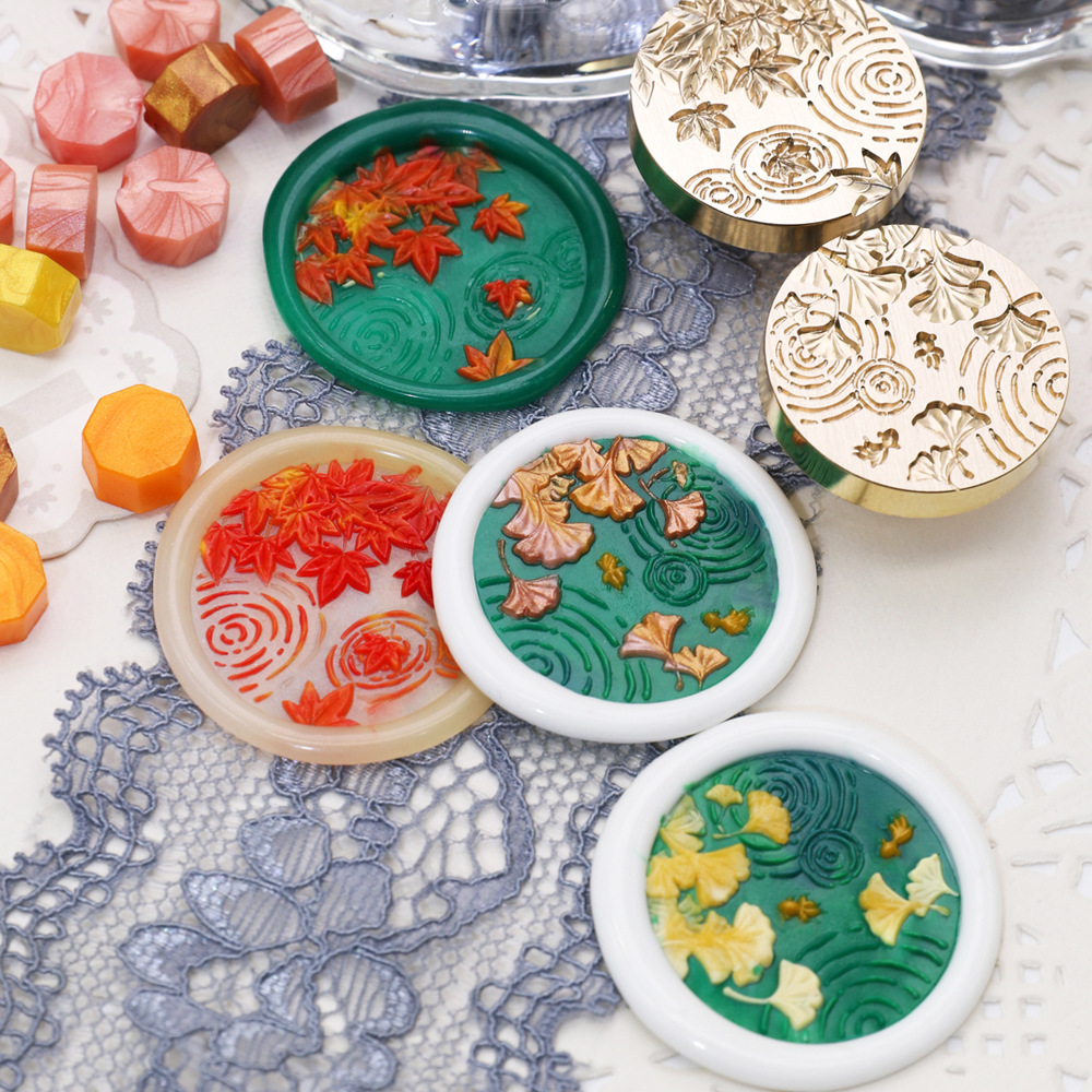 Wax Seal Stamp Set - 25MM Flowers Wax Seal Stamp Retro