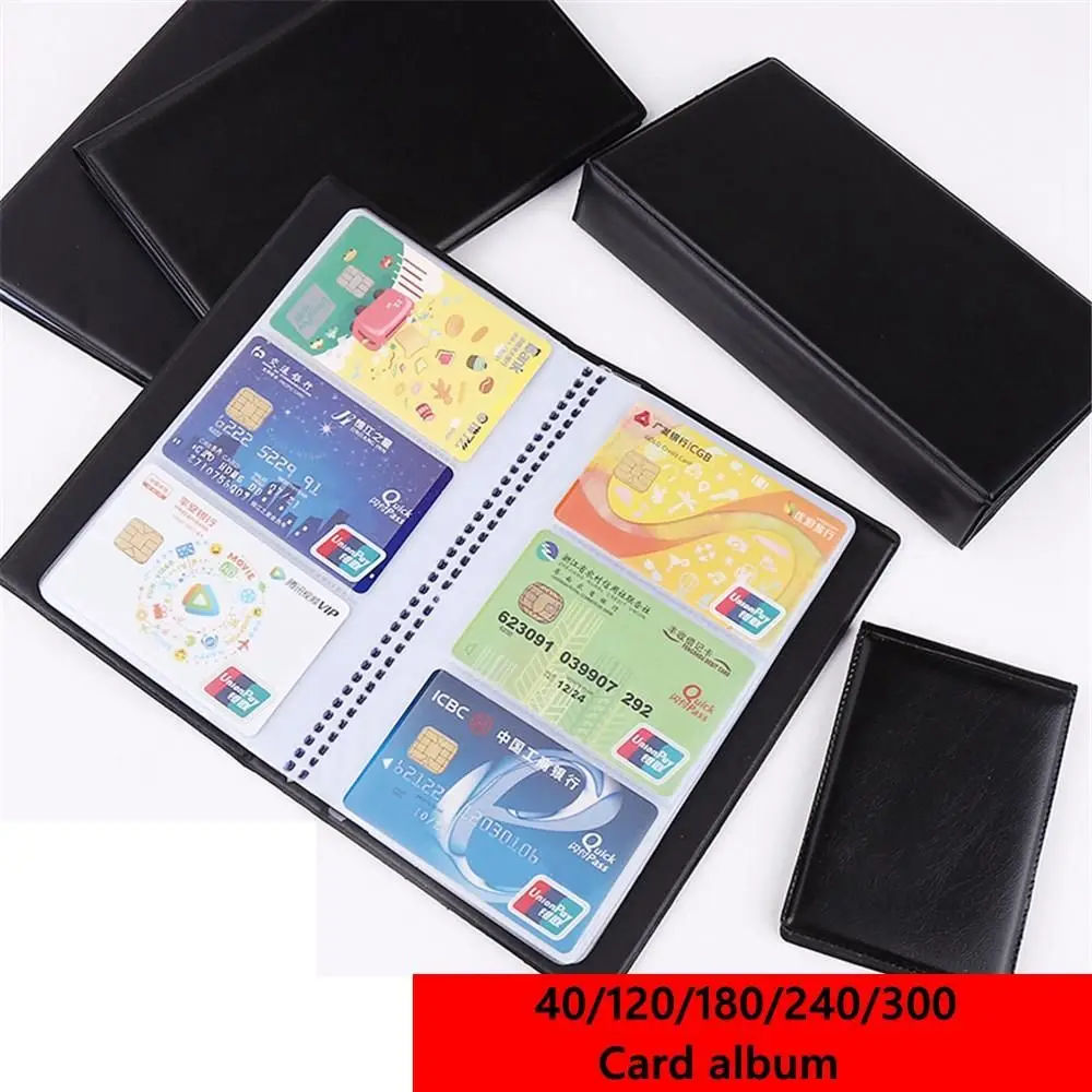 Index Card Holder - 40/120/180/240/300 Cards ID Credit Card Holder