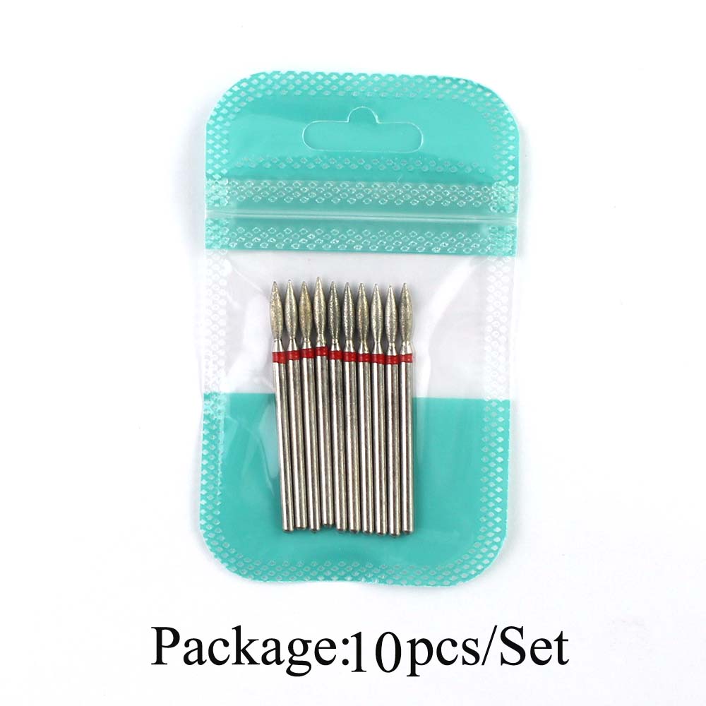 10pcs Diamond Nail Drill Bits  - Gel Refill Pack ulasan dan harga