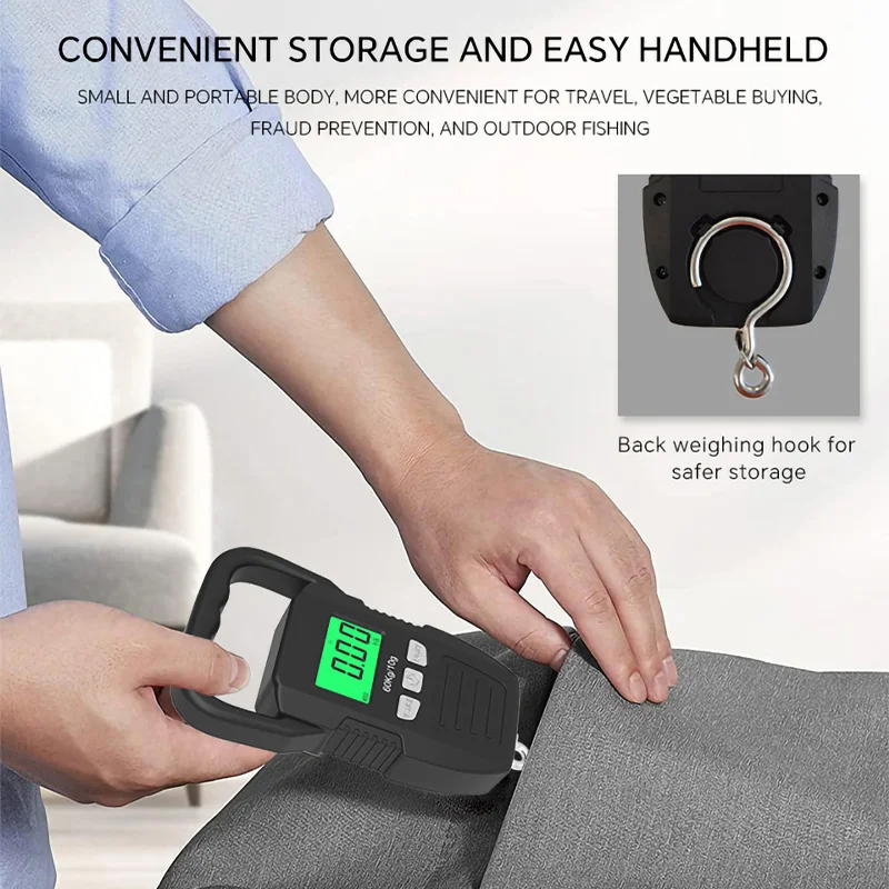 60kg/10g LCD Digital Hanging S - Tape Dispenser Weighted ulasan dan harga