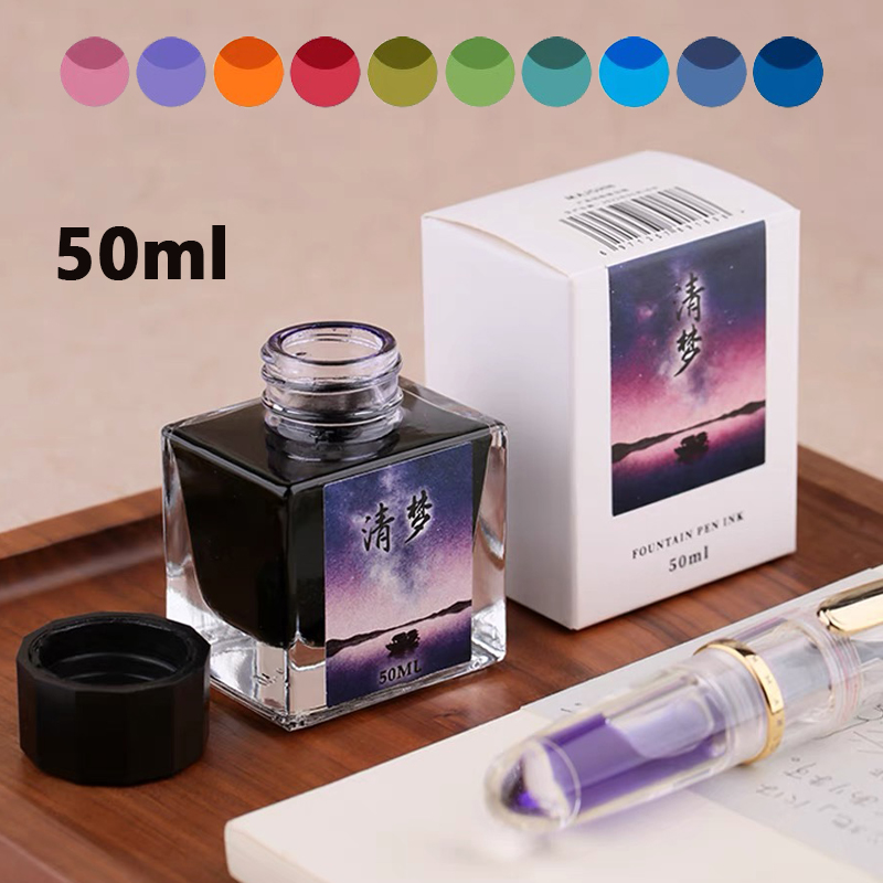 MAJOHN 50ml Fountain Pen Ink V - Fountain Pen Bottled Ink ulasan dan harga