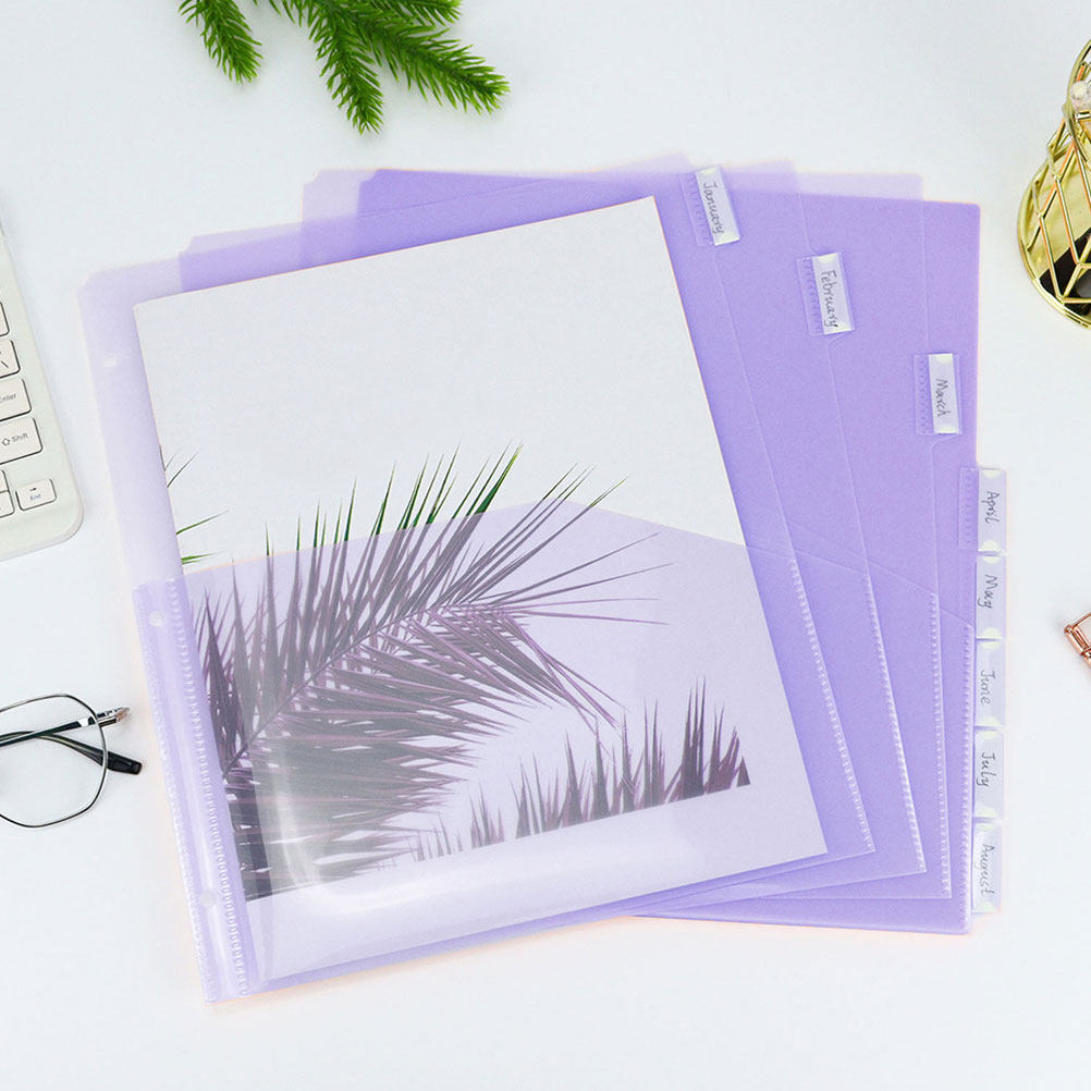 2Sets Transparent PP A4 Binder - Tab Divider A4 ulasan dan harga