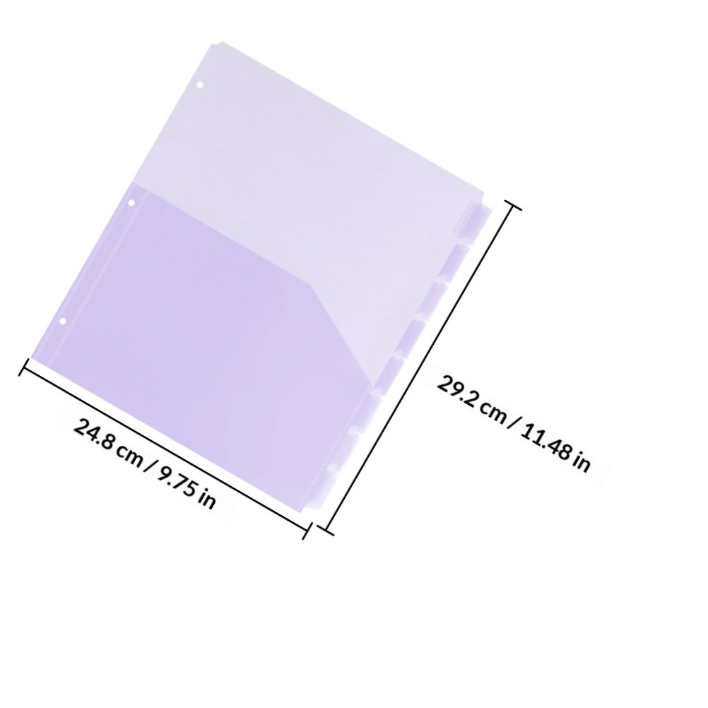 2Sets Transparent PP A4 Binder - Tab Divider A4 ulasan dan harga
