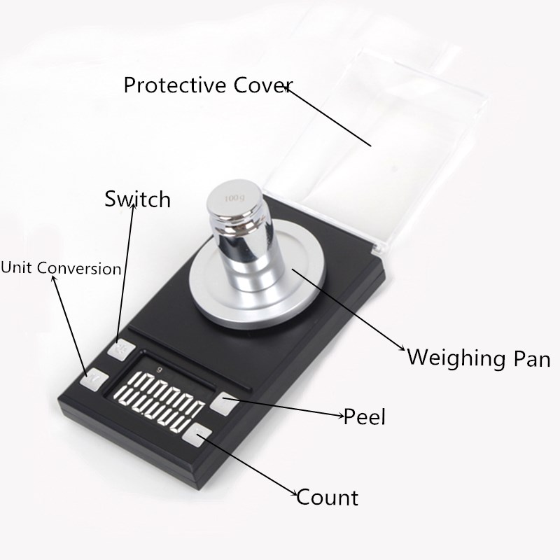 20/50/100g 0.001g Digital Jewe - Tape Dispenser Weighted ulasan dan harga