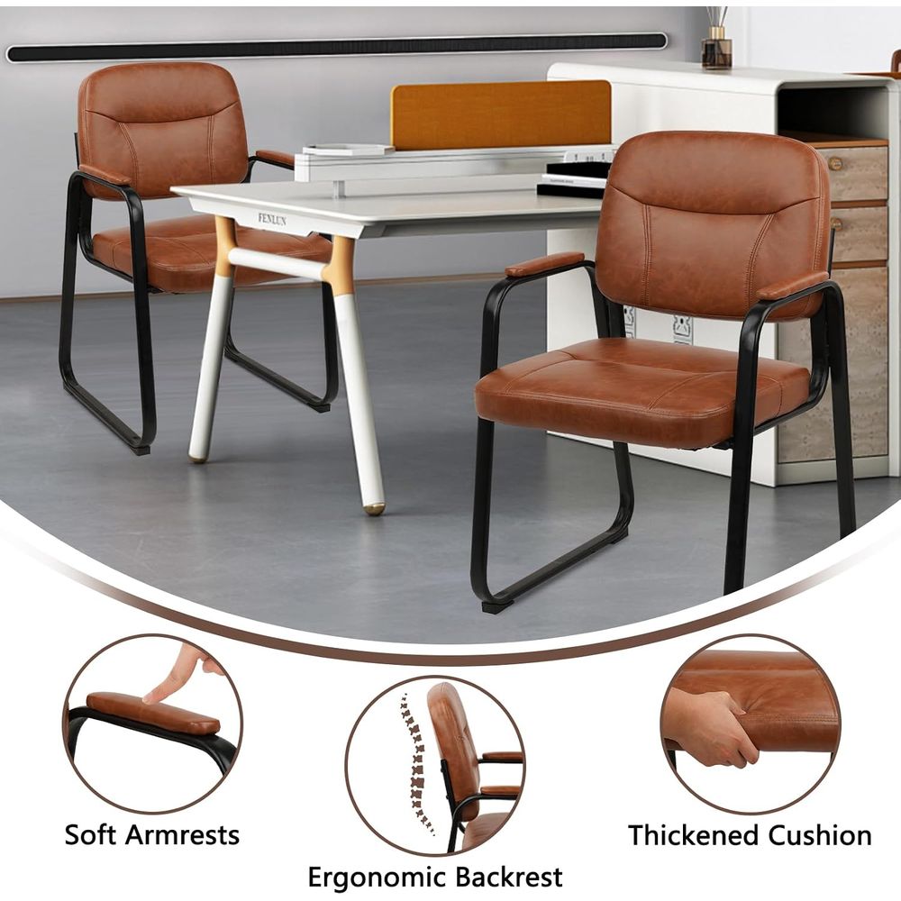 Waiting Retion Chairs No Wheel - Leather Desk Pad ulasan dan harga