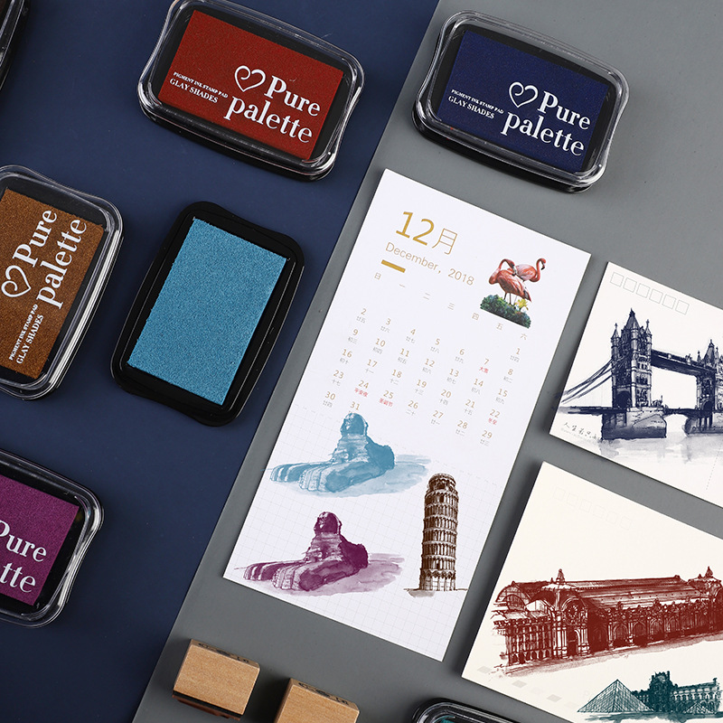 20 Colors Large Size Vintage I - Rubber Date Stamp ulasan dan harga