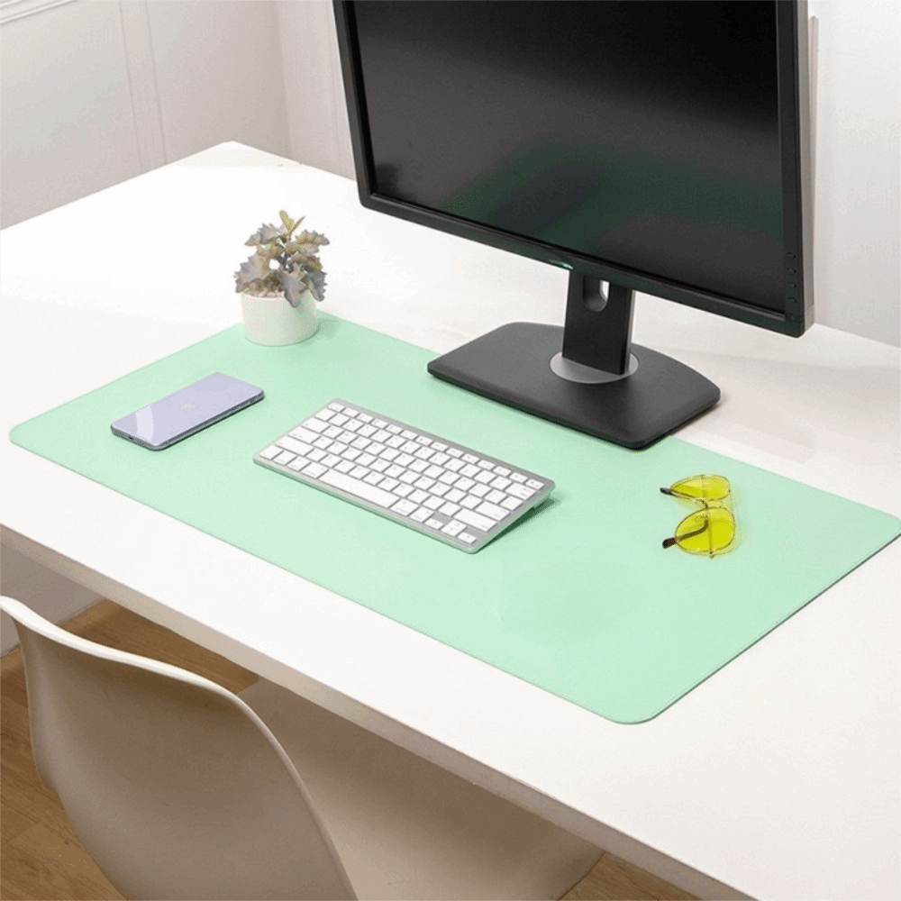 PU Leather Double Side Desk Ma - Leather Desk Pad ulasan dan harga