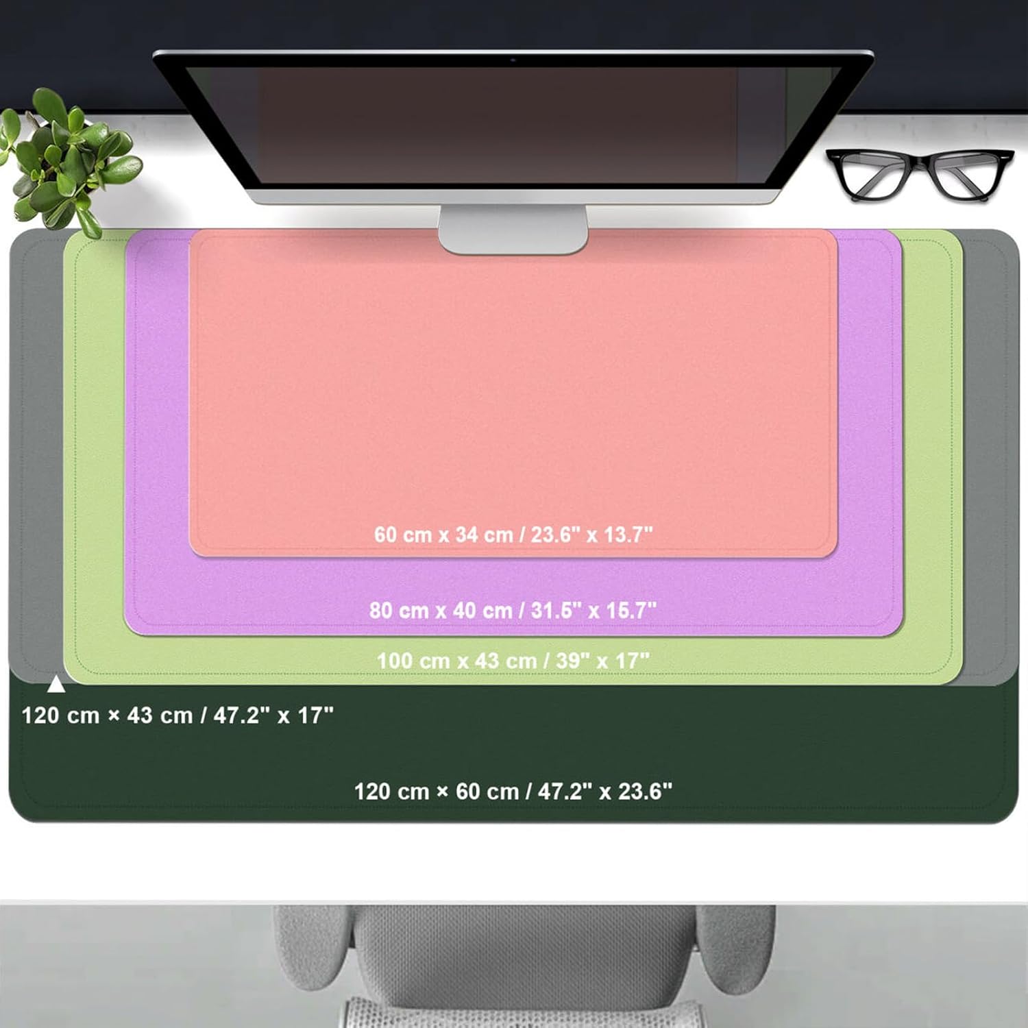 39.4x17 Inch Leather Desk Pad  - Leather Desk Pad ulasan dan harga
