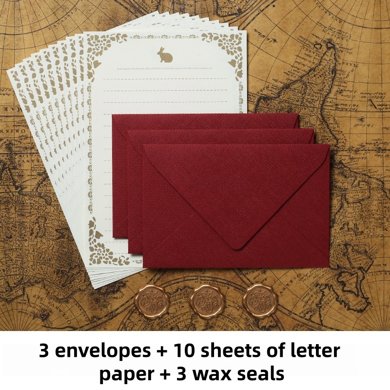 16PCS Vintage Linen Envelopes  - Wax Seal Stamp Set ulasan dan harga
