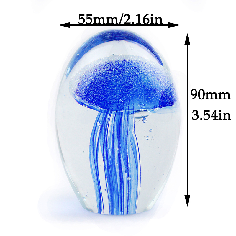 Miniature 3D Jellyfish Crystal - Paper Weight Crystal ulasan dan harga