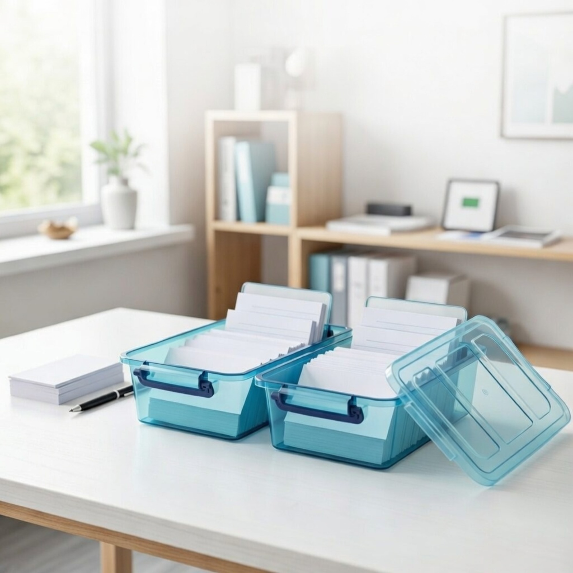 2 Pack Transparent Index Card  - Card Index Box ulasan dan harga