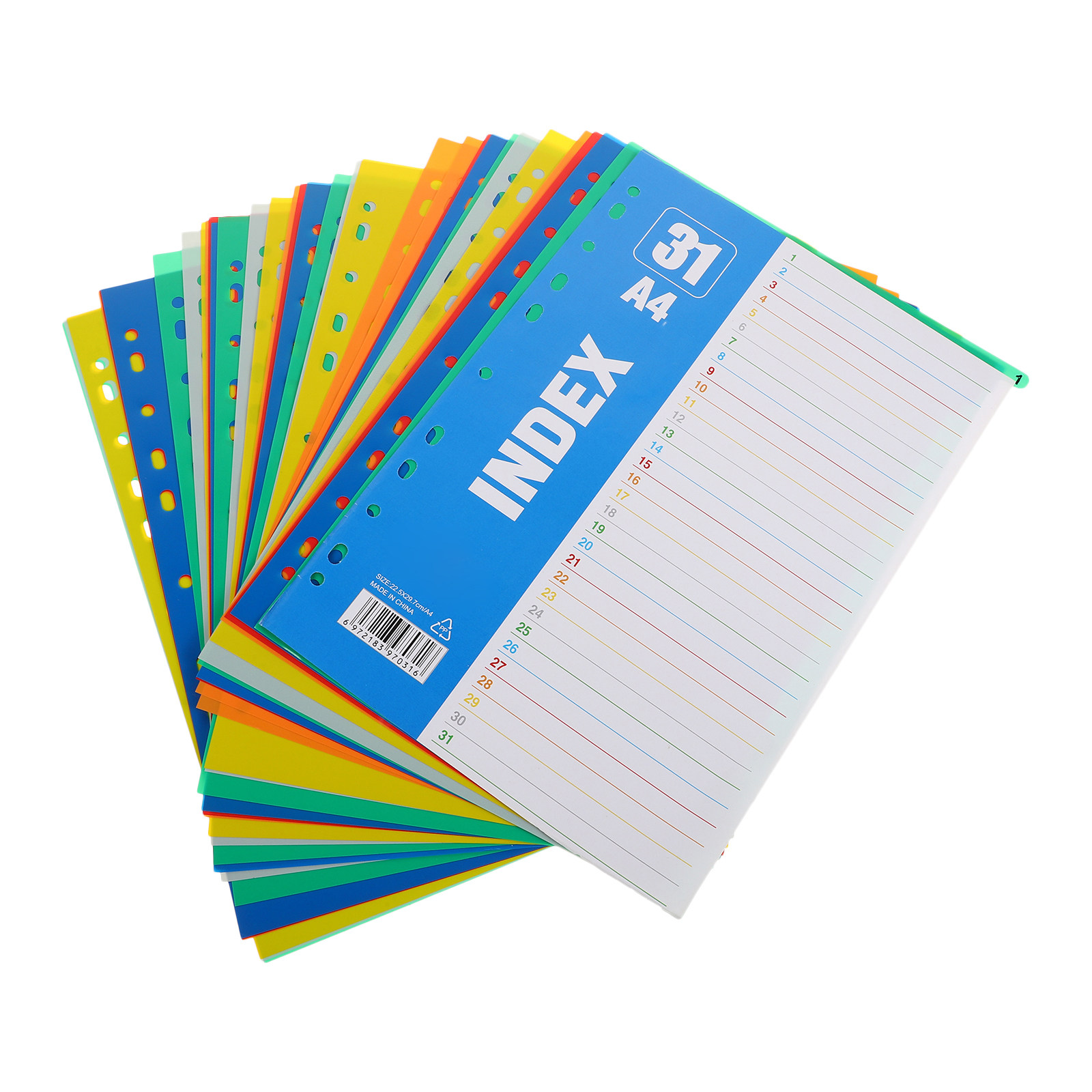 1Set A4 11-Hole Plastic Index  - Tab Divider A4 ulasan dan harga