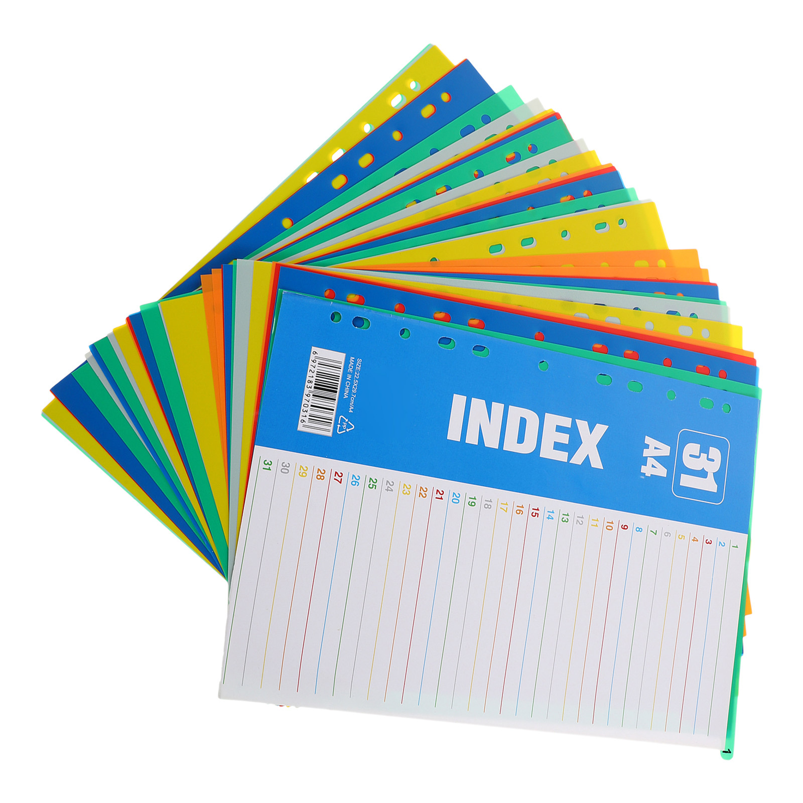 1Set A4 11-Hole Plastic Index  - Tab Divider A4 ulasan dan harga