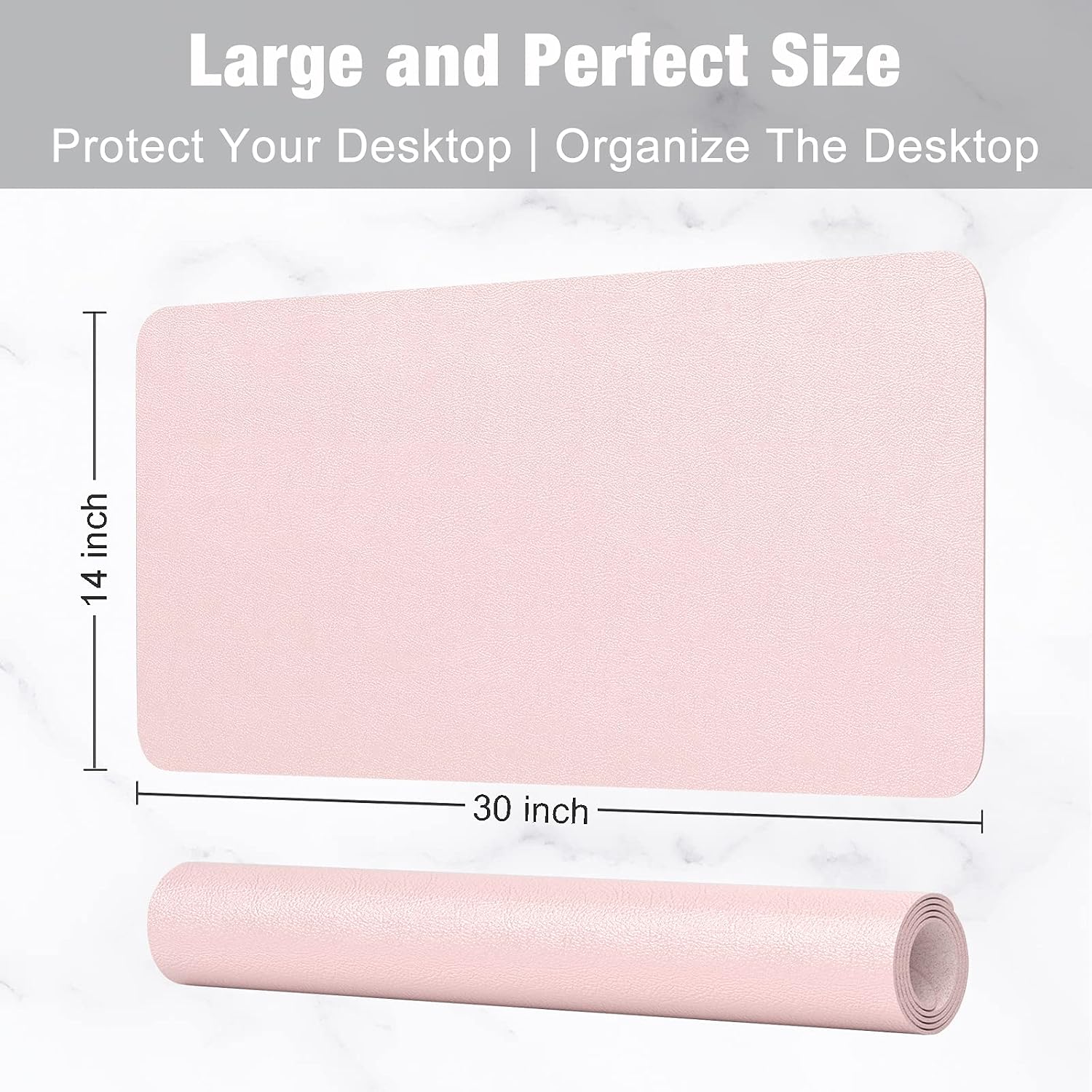 30x14 Inch PU Leather Desk Pad - Leather Desk Pad ulasan dan harga