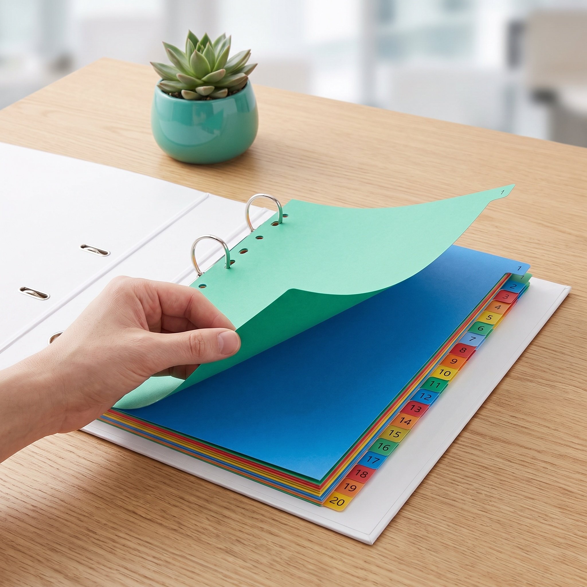 20 Pages A4 Size Color Coded P - Tab Divider A4 ulasan dan harga