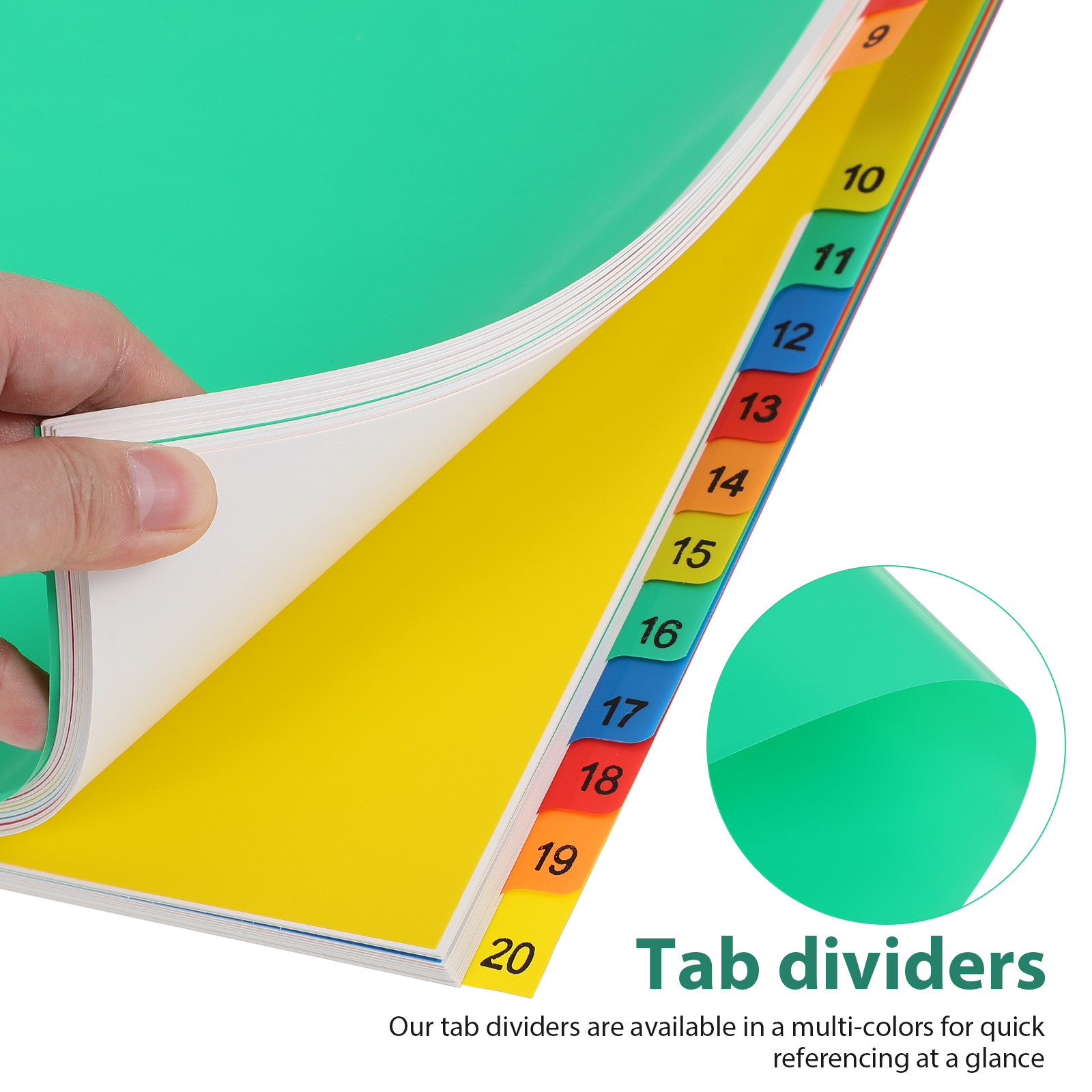 20 Pages A4 Size Color Coded P - Tab Divider A4 ulasan dan harga