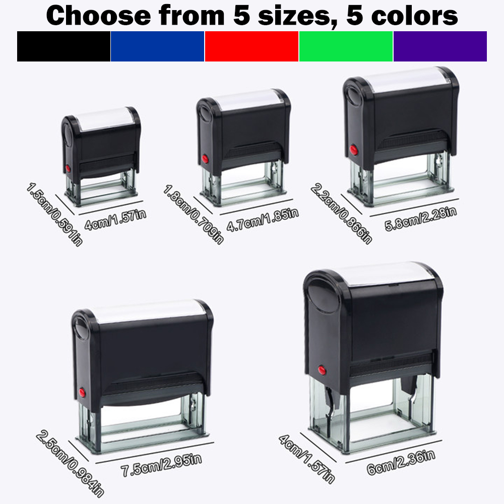 Rectangle Pattern Custom Self- - Rubber Date Stamp ulasan dan harga