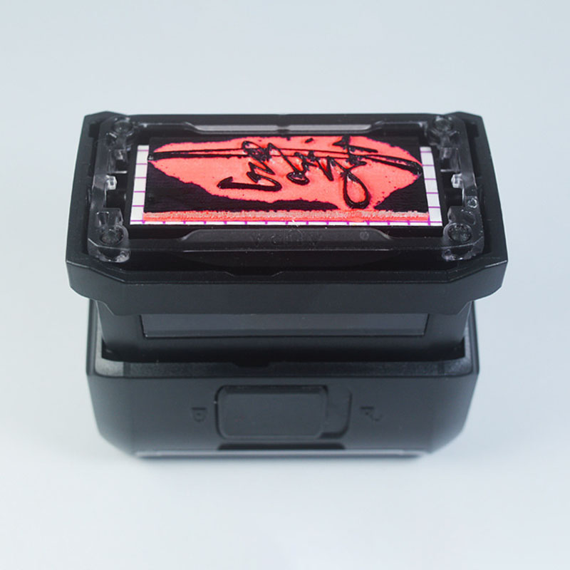 Rectangle Pattern Custom Self- - Rubber Date Stamp ulasan dan harga