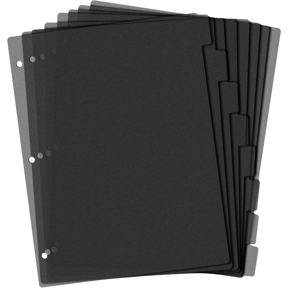 8 Tab Black Plastic Binder Div - Tab Divider A4 ulasan dan harga