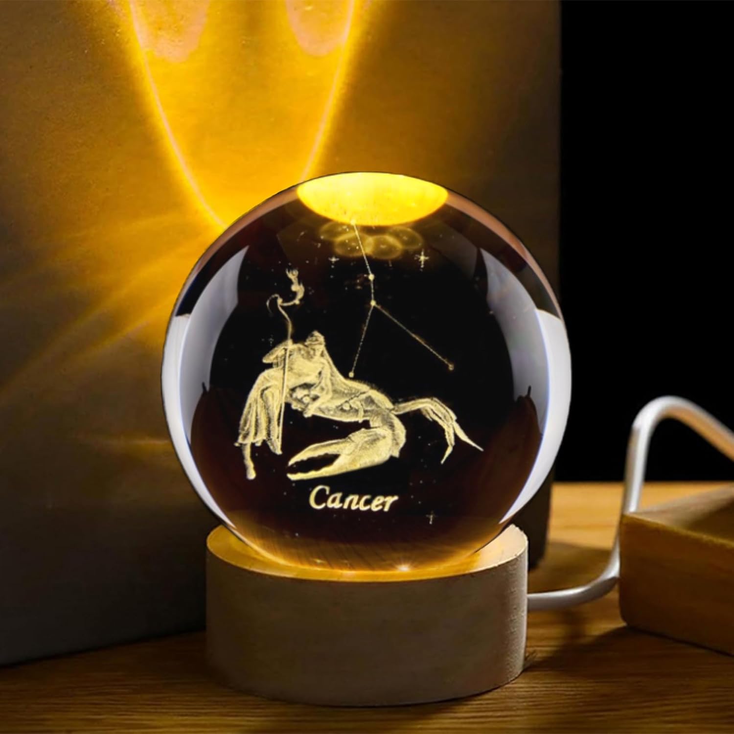 3D Cancer Constellation Crysta - Paper Weight Crystal ulasan dan harga