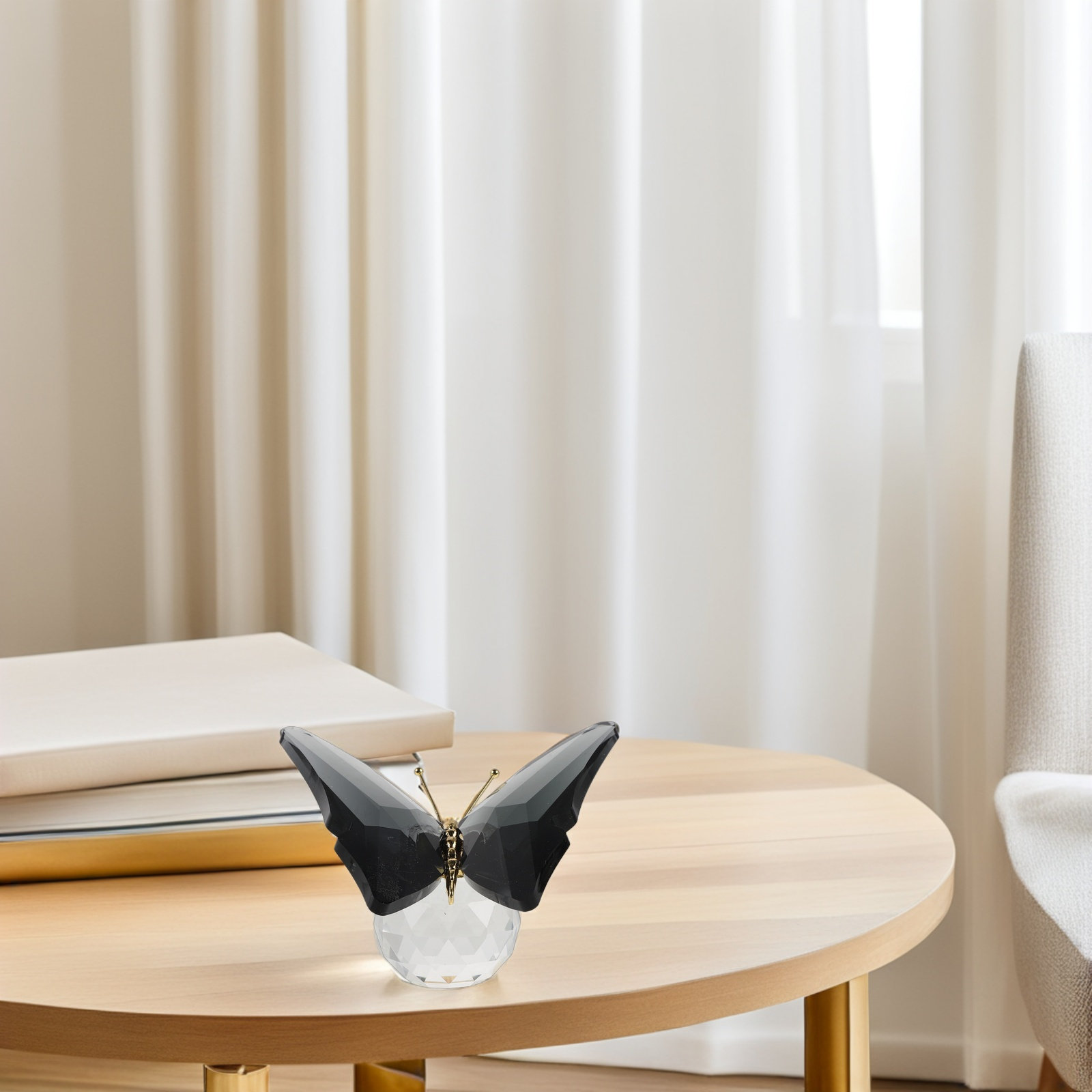 Clear Crystal Butterfly Paperw - Paper Weight Crystal ulasan dan harga