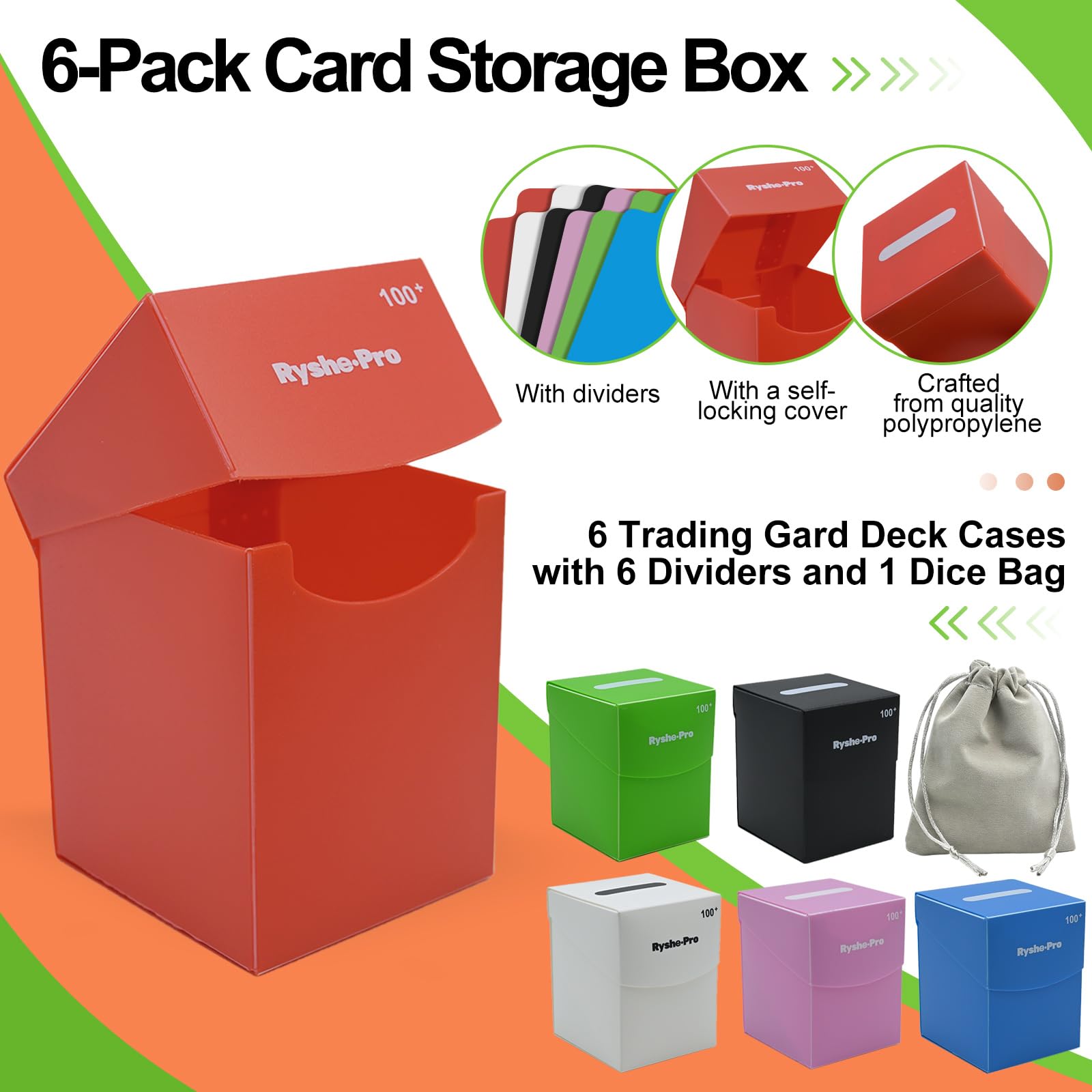 TCG Deck Box for 100+ Cards Co - Card Index Box ulasan dan harga
