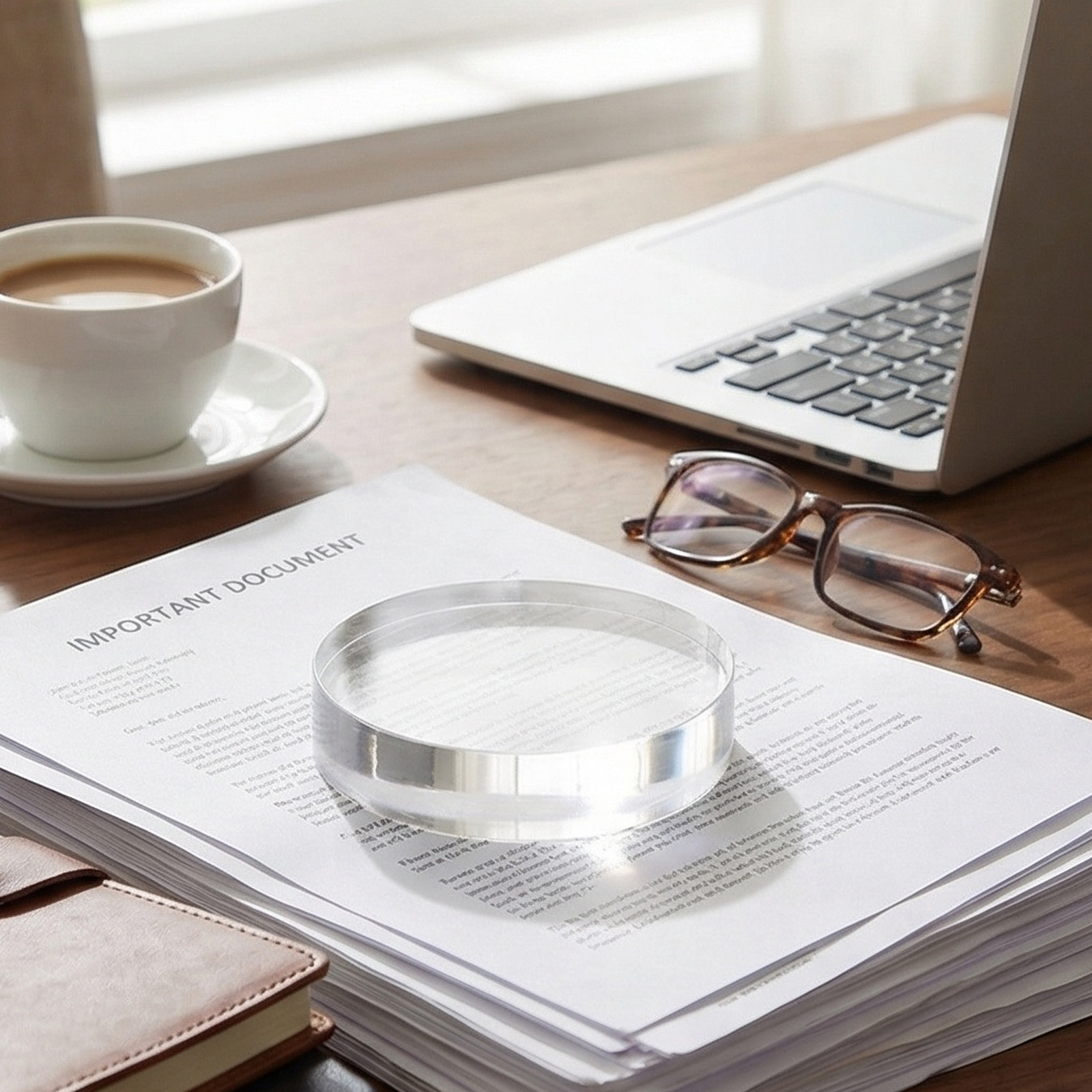 Clear Crystal Glass Paperweigh - Paper Weight Crystal ulasan dan harga