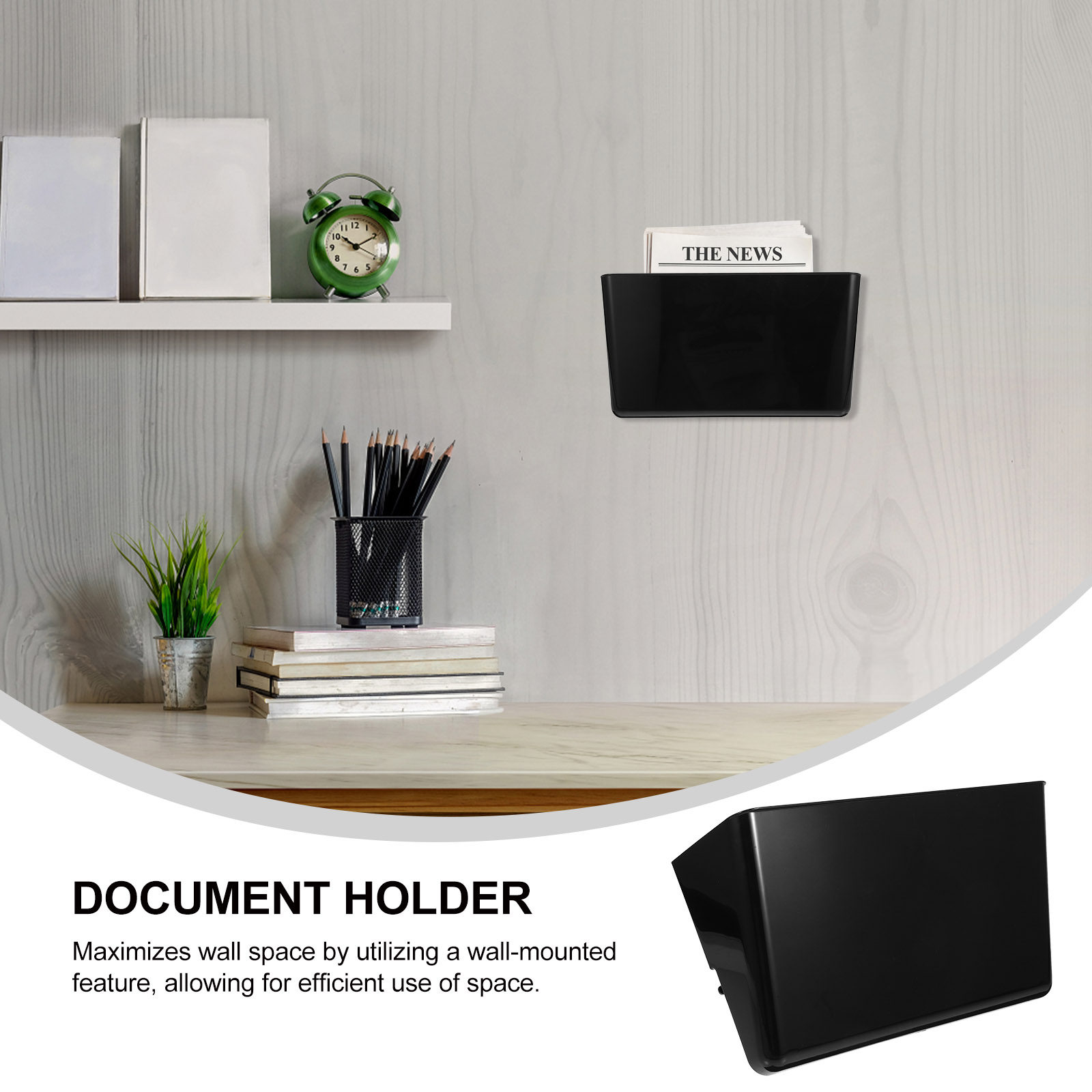 Wall Mount File Holder Single  - Magazine Holder Rack ulasan dan harga