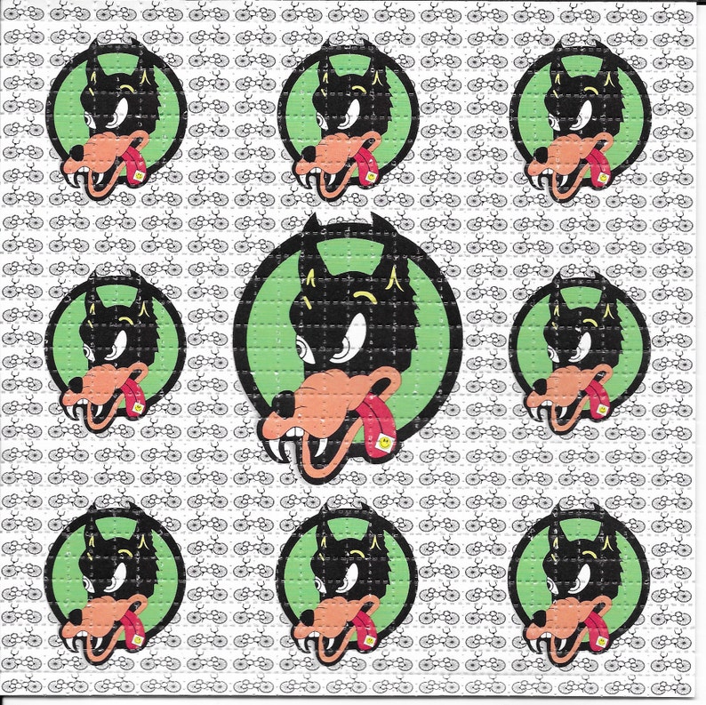 Dire Wolf Psychedelic LSD Acid - Ink Blotter Paper ulasan dan harga