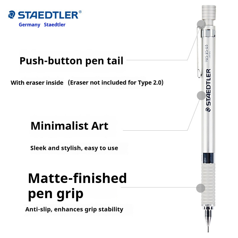 Staedtler 925 Full Metal Draft - Mechanical Pencil 0.3 ulasan dan harga