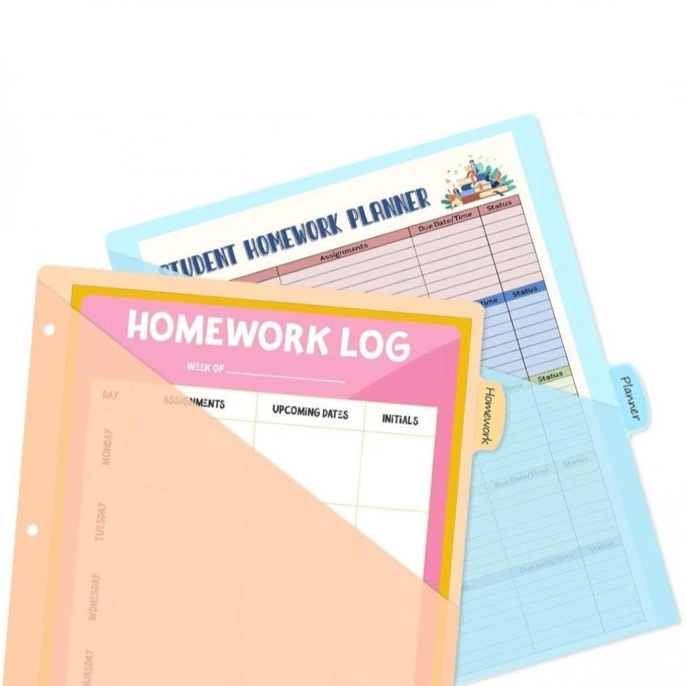8 pcs Durable A4 Pastel Binder - Tab Divider A4 ulasan dan harga