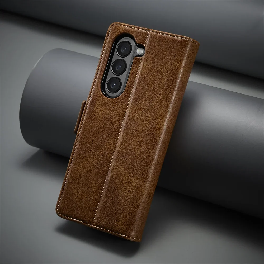 Leather Wallet Phone Case For  - Index Card Holder ulasan dan harga