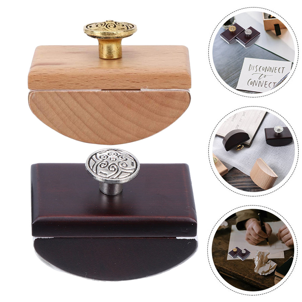 2Pcs Wooden Rocker Blotter Ink - Ink Blotter Paper ulasan dan harga