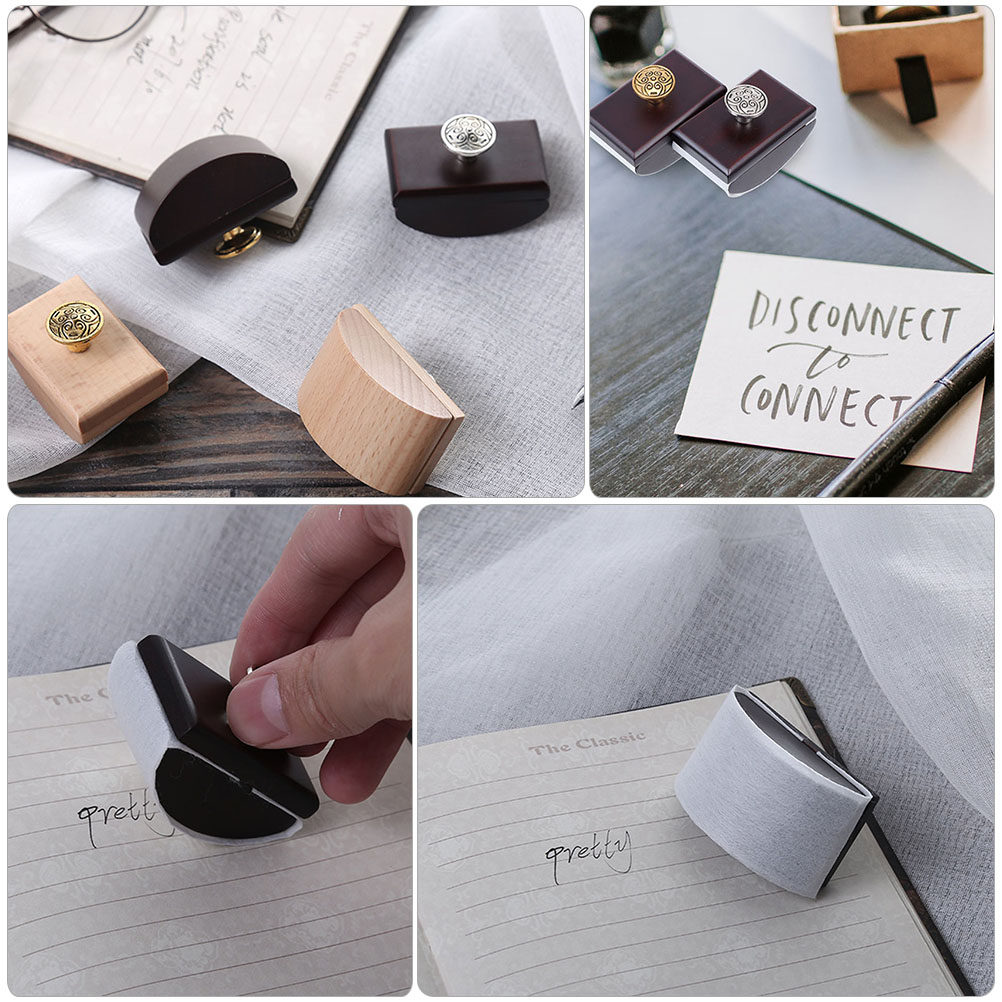2Pcs Wooden Rocker Blotter Ink - Ink Blotter Paper ulasan dan harga