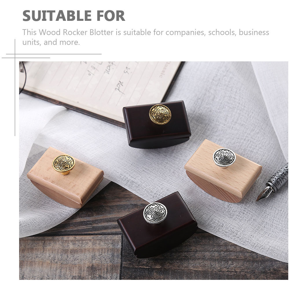 2Pcs Wooden Rocker Blotter Ink - Ink Blotter Paper ulasan dan harga