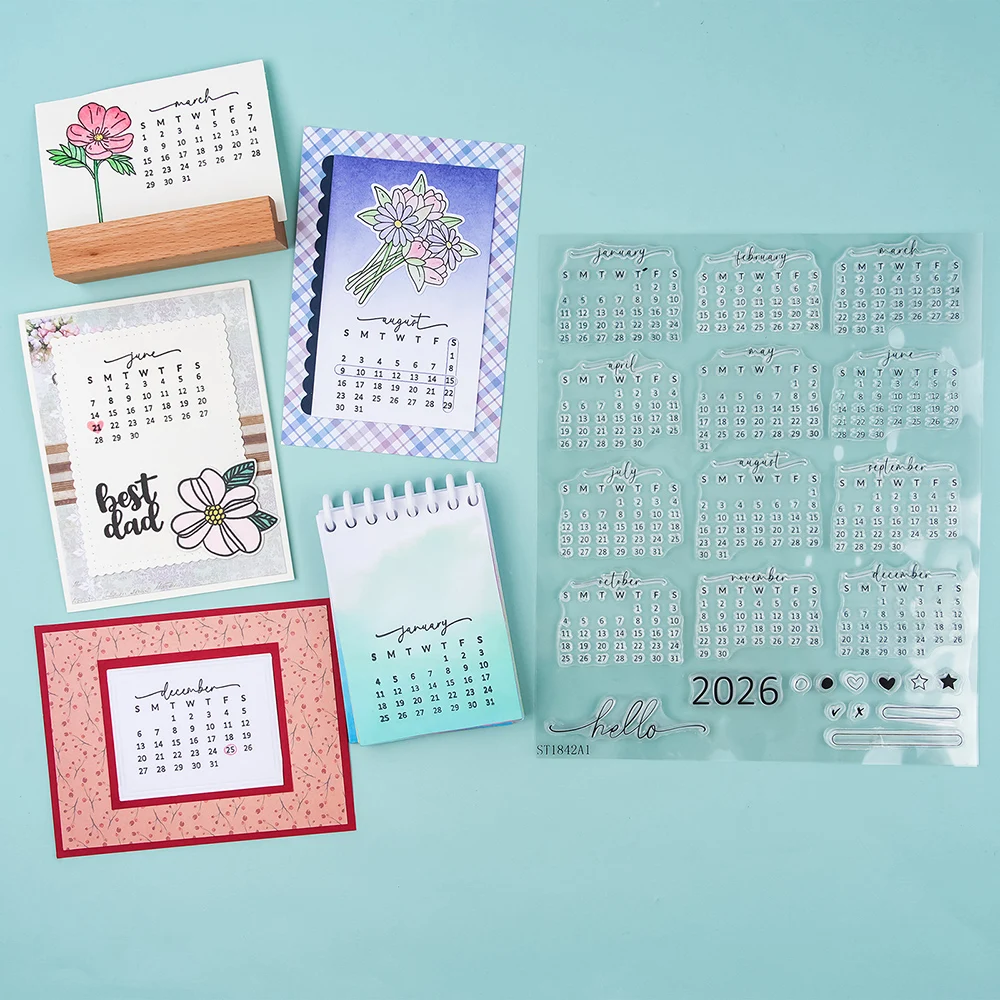 Calendar Date 2026 Clear Stamp - Rubber Date Stamp ulasan dan harga