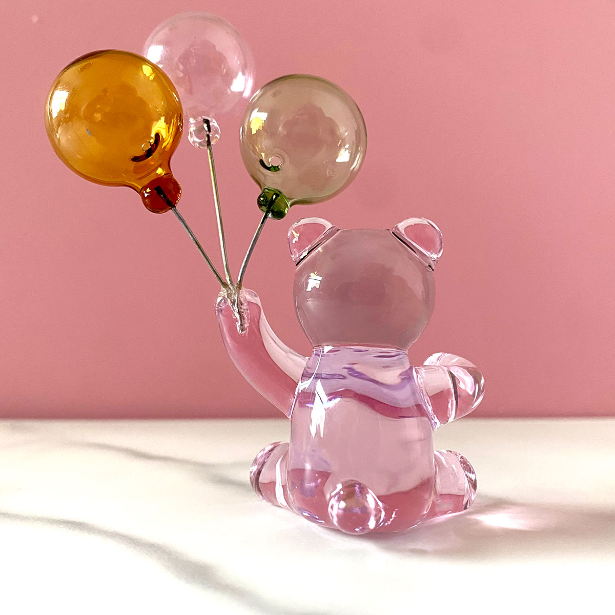 Crystal Bear Figurine with Thr - Paper Weight Crystal ulasan dan harga