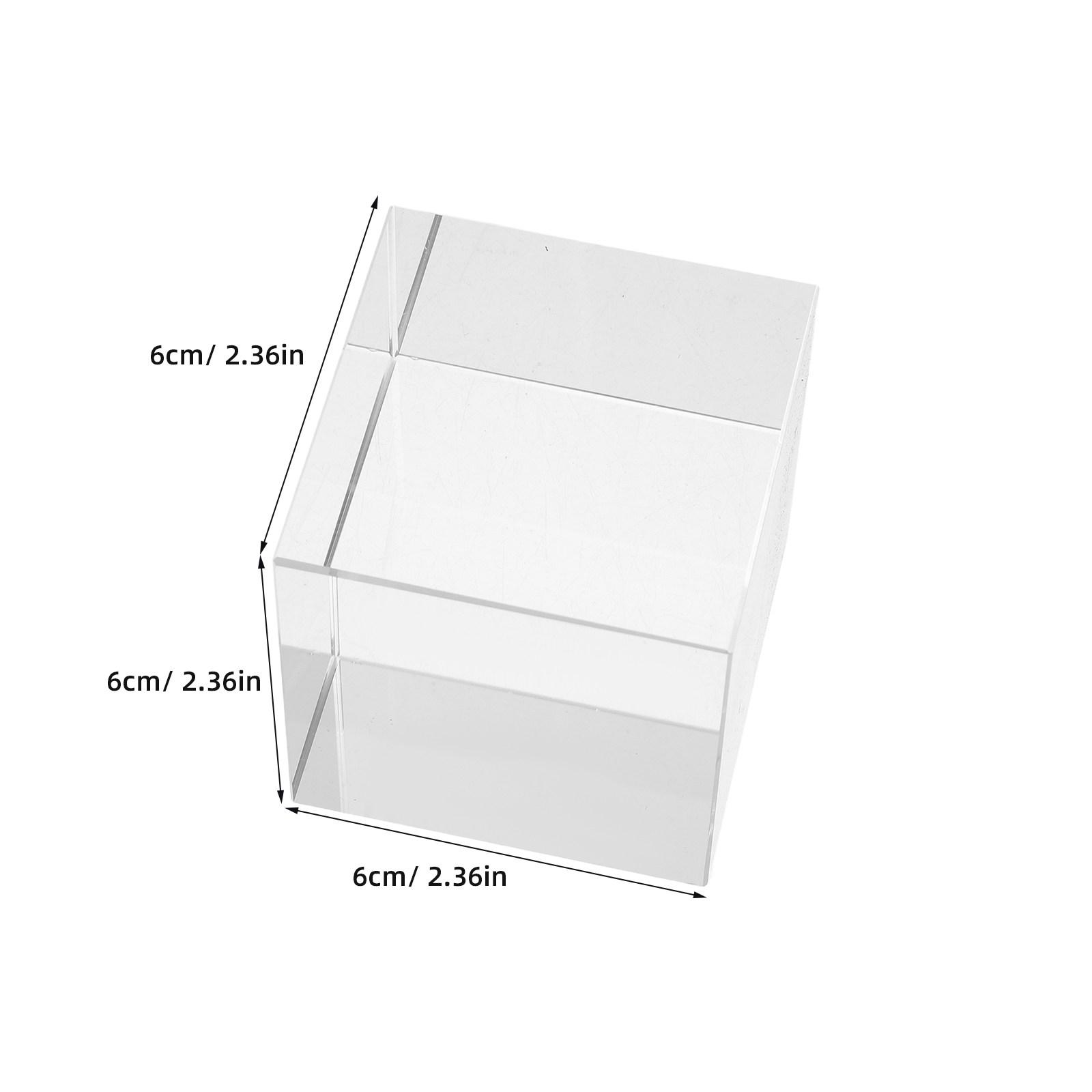 Clear Square Crystal Paperweig - Book Weight Glass ulasan dan harga