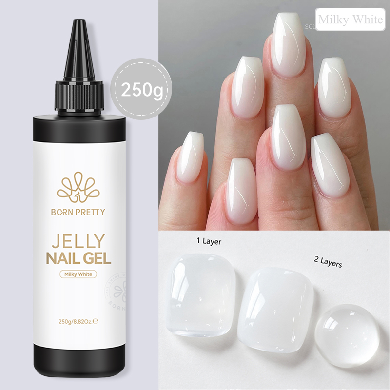 BORN PRETTY 250g Jelly Milky W - Gel Refill Pack ulasan dan harga