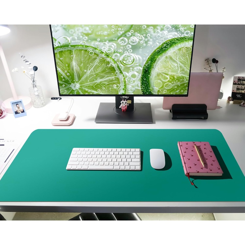 Premium Green Leather Desk Pad - Leather Desk Pad ulasan dan harga