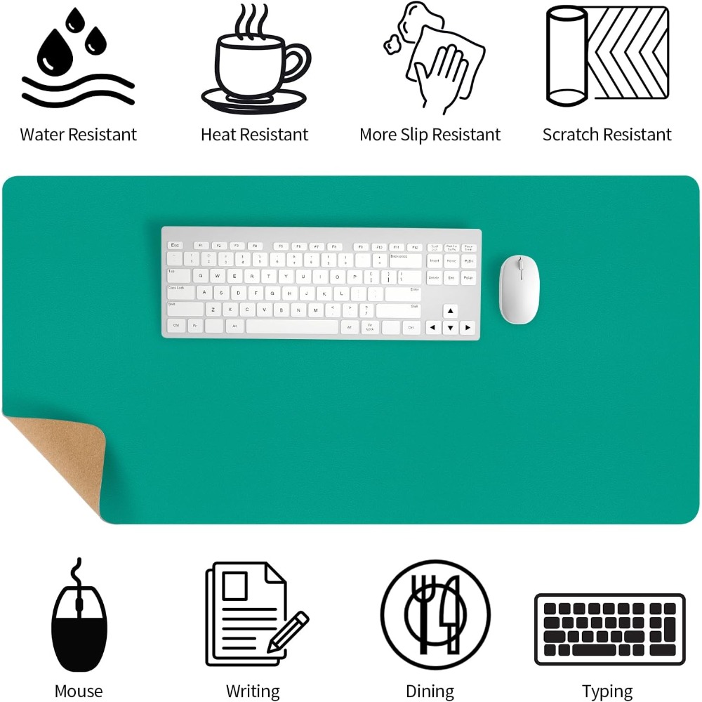Premium Green Leather Desk Pad - Leather Desk Pad ulasan dan harga