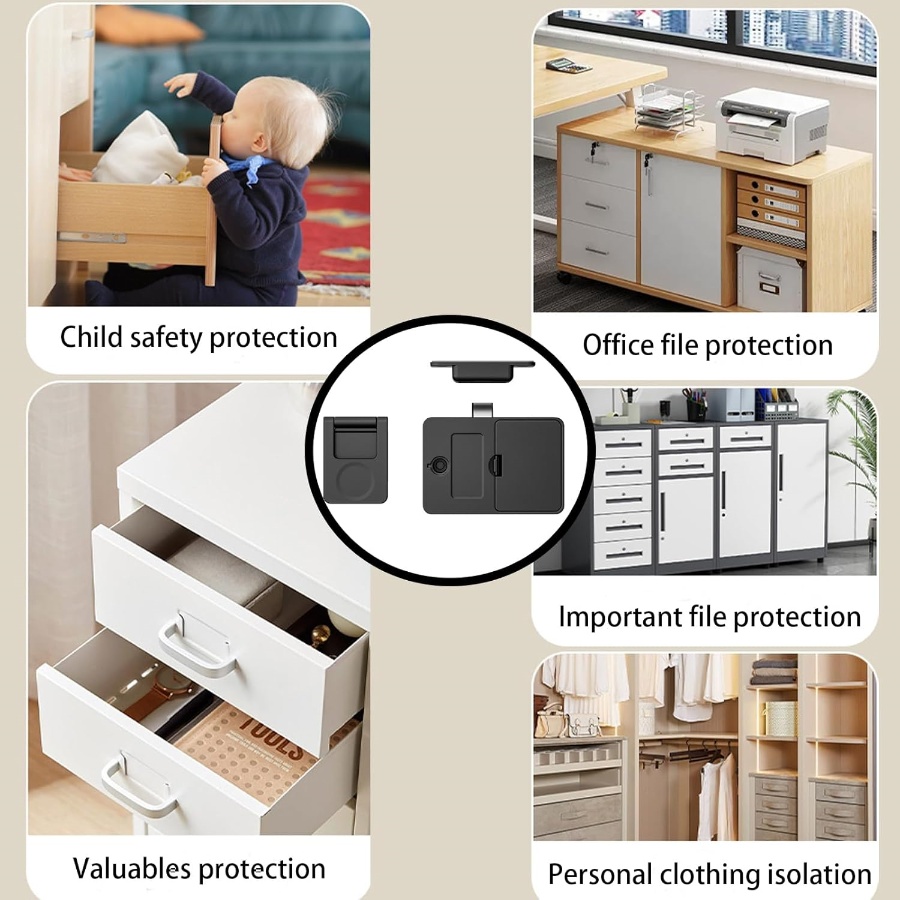 NFC Drawer Door Lock Invisible - Card Index Box ulasan dan harga